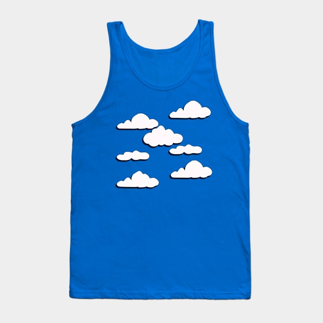 Spring Clouds with Shadows (MD23KD006b) Tank Top by Maikell Designs